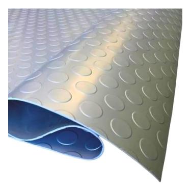 Imagem de Tapete Piso De Borracha Moeda Anti Derrapante 60x150 Banheiro Cozinha Emborrachado Antiderrapante (Cinza)