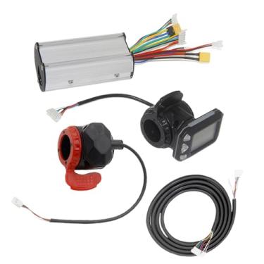 Imagem de Fenteer Kit de controlador de motor de elétrico com painel de exibição LCD para modificação de acessórios de controlador de bicicleta elétrica, com Cabo