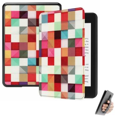 Imagem de GUKSRASO Capa para Kindle Paperwhite 11ª Geração/Signature Edition 2021 (6.8", Modelo: M2L3EK/M2L4EK) - com Função Automática de Dormir/Despertar e Alça de Mão