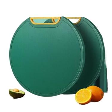 Imagem de Tábua De Corte Antibacteriana À Prova De Mofo 30cm Com Suporte Em Pé Para Cozinha(REDONDO 31cm)