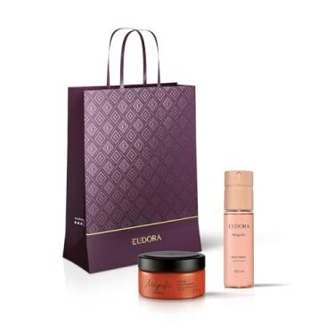 Imagem de Combo Presente Natal Magnific: Creme Acetinado 200g + Desodorante Body Spray 100ml + Sacola