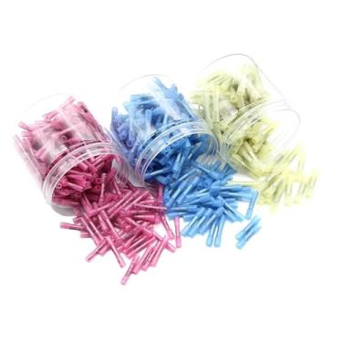 Imagem de 600 peças Terminal de crimpagem termorretrátil isolado conector de extremidade de fio elétrico AWG 10-22 Kit sortido