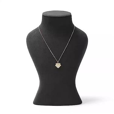 Imagem de Porta-joias 3D preto colar corrente suporte de armazenamento exibição exibição boutique suporte manequim busto organização doméstica organizador de joias para meninas mulheres exibição de joias