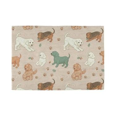 Imagem de Burbuja Jogo americano para cães, conjunto de 4 tapetes de mesa laváveis antiderrapantes, resistentes ao calor, para cozinha, mesa de jantar, ambientes internos e externos