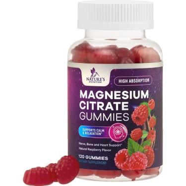 Imagem de Suplemento de magnésio Gummies Nature's Calm para adultos e crianças-Unissex