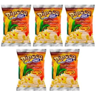Imagem de Pipoca de Canjica de Milho Diet Maroca com 5 Pacotes de 28,5g cada
