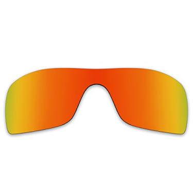 Imagem de Lentes polarizadas de substituição para óculos de sol Oakley Batwolf OO9101, várias cores (vermelho fogo)