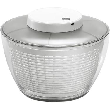 Imagem de Girador De Salada Elétrico 4.5l / 6l, Lavadora De Vegetais Carregável Por Usb, Limpador E Secador De Alface, Sistema De Drenagem De água Fácil E Armazenamento Compacto, Livre De, 4.5L