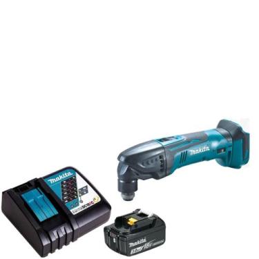 Imagem de Multicortadora A Bateria 18v 3ah Makita Dtm50z Carregador Rápido