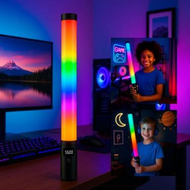 Imagem de Bastão Led para Vídeo com Luz de Preenchimento RGB - RELET