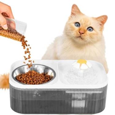 Imagem de Fonte Bebedouro Automático para Gatos e Cães 3L - com Filtro de Carvão Ativado e Bomba Submersa Ajustável | Água Oxigenada, Econômico 2W | Bebedouro para Gatos, Fonte de Água pra Gato, Pet (branco)