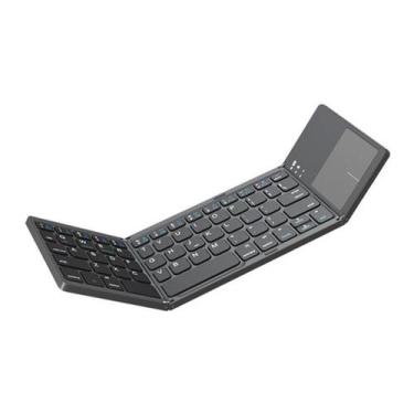 Imagem de Teclado Com Touchpad Sem Fio Bluetooth Dobrável Universal - BDNET