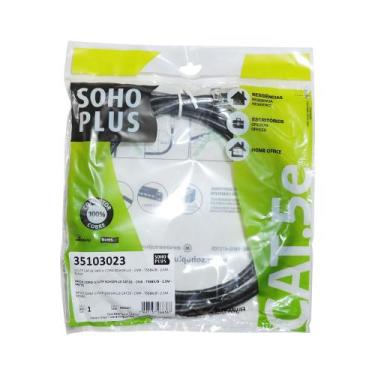 Imagem de Patch Cord RJ45 Cat5e 2,5m Preto Soho Plus - Furukawa