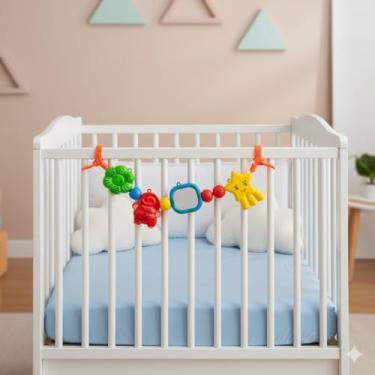 Imagem de Móbile Infantil para Berço e Carrinho com Tema Natureza e Sons Relaxantes