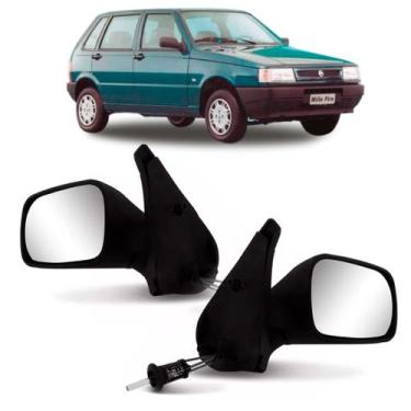 Imagem de Par retrovisor uno 01 a 04 manual 4 portas - RETROVEX, Par (Direito + 