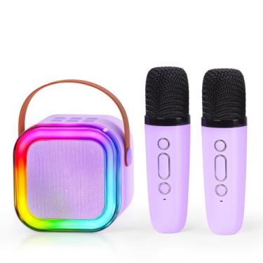 Imagem de Máquina de karaokê IROO Mini alto-falante Bluetooth portátil para cria