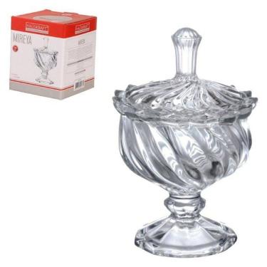 Imagem de Bomboniere Com Pé Mireya Hauskraft 9,5Cm - Vidro
