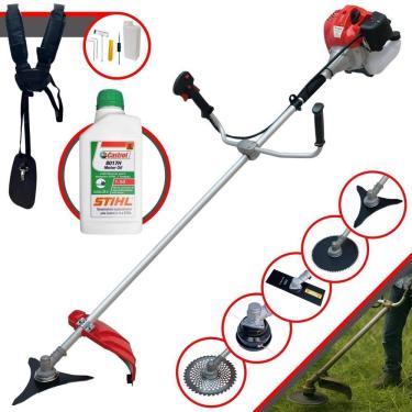 Imagem de Roçadeira Anmax Cg430p Com 5 Opções De Cortes + Óleo Stihl