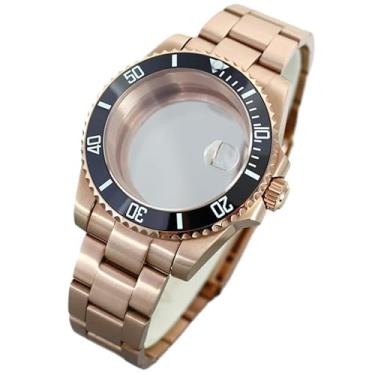 Imagem de Caixa de aço para relógio de 40 mm, moldura de cerâmica de vidro safira para movimento Seiko NH35 NH34 36 2824 Miyota8215, Tampa inferior de vidro 1, For ETA2824 PT5000 Movement, Caixa de relógio de