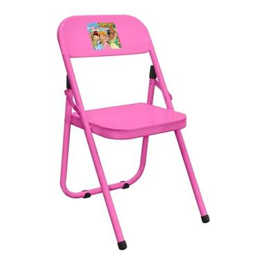 Imagem de Cadeira Infantil Dobrável Fantasia Cor Rosa Princesas