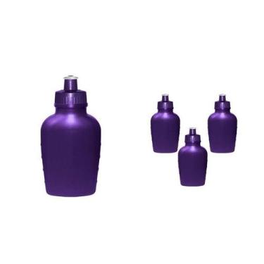 Imagem de Kit 4 Cantis 500Ml Lilás Plástico Premium - Bb Store