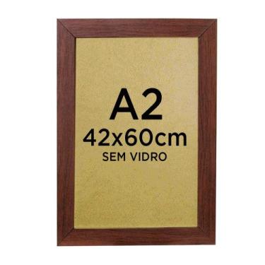 Imagem de Moldura Quadro A2 42x60 Foto Poster Ilustração Sem Vidro - Várias Core