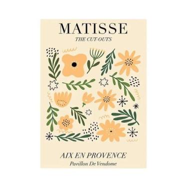 Imagem de Pintura Em Tela Abstrata Yayoi Kusama Matisse Flowers Market Para Deco