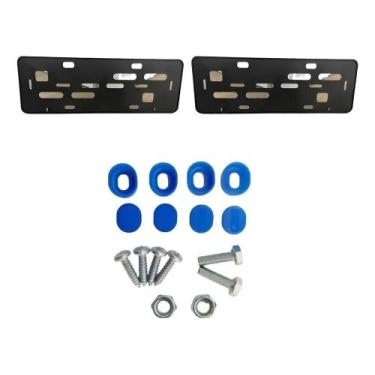 Imagem de Suporte Placa De Carro Moldura Mercosul Para Placas Lacres - Congratul