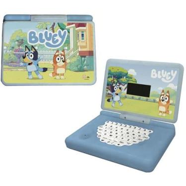 Imagem de Brinquedo Infantil Laptop Minigame Notebook Bluey Bilingue Candide