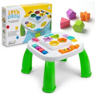 Imagem de Mesinha Infantil Didática Sensorial Atividades Interativas - - Tutty T
