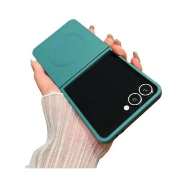 Imagem de Capa De Silicone Líquido Magnético Macio Para Samsung Galaxy Z Flip 7 