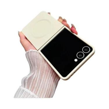 Imagem de Capa De Silicone Líquido Magnético Macio Para Samsung Galaxy Z Flip 7 