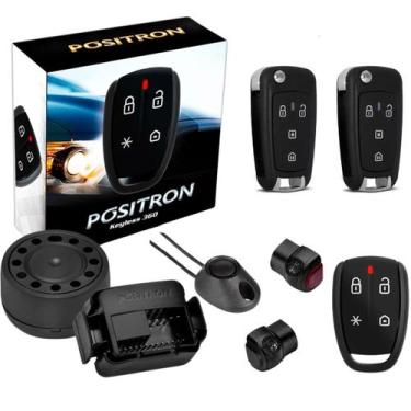 Imagem de Kit Alarme Positron Keyless KL360 e 02 Chaves Controle Canivete PX80 L
