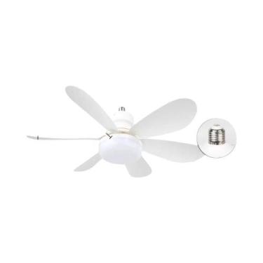 Imagem de Ventilador De Teto LED Com Controle Remoto De 3 Velocidades E Luz E27,