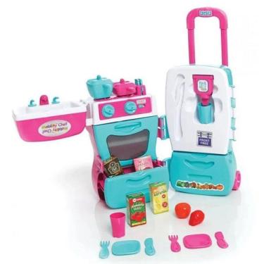 Imagem de Cozinha Mobility CHEFF ROSA/VERDE Calesita 304