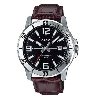 Imagem de Relógio Masculino Casio MTP-VD01L-1BV - Prata/Marrom