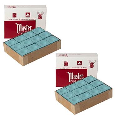 Imagem de Giz de bilhar verde Masters – 2 dúzias