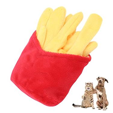 Imagem de Brinquedo estridente para animais de estimação, simulação de batatas fritas, brinquedos de pelúcia macios para cachorros, brinquedos interativos para cachorros