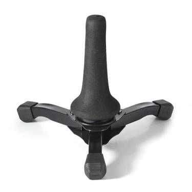 Imagem de Daconovo Tripé dobrável para trompete, clarinete, flauta, oboé, saxofone soprano, suporte portátil, instrumento de sopro, antiderrapante, leve, acessórios para clarinete