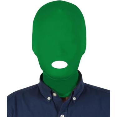 Imagem de Gaoin Unisex Mouth Hole Full Cover Elastic Mask Halloween Hood Zentai Mask Cosplay Costume Balaclava (Green)