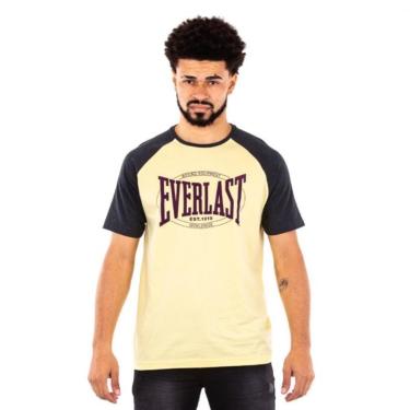 Imagem de Camiseta Everlast Masculina Raglan Lettering Casual Esporte-Masculino