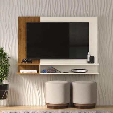 Imagem de Painel Para TV Smart Plus Milão para TVs de até 50 Polegadas - OffWhit
