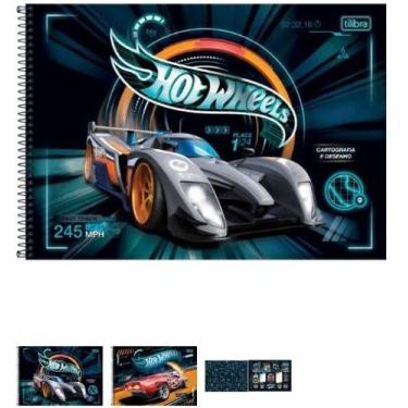 Imagem de Caderno desenho 080 hot wheels tilibra