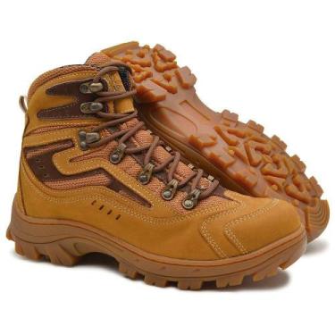 Imagem de Bota Adventure Cano Alto Amazônia Ocre - Kallucci, Ocre, 46