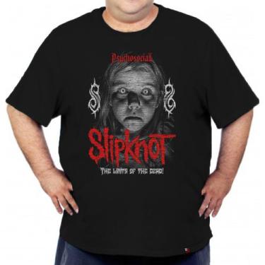 Imagem de Camiseta Plus Size Slipknot Banda Rock Metal Algodão - KING OF GEEK, P