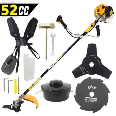 Imagem de Roçadeira Profissional Vulcan VR520H 2T 52CC de Alta Potência + Faca d