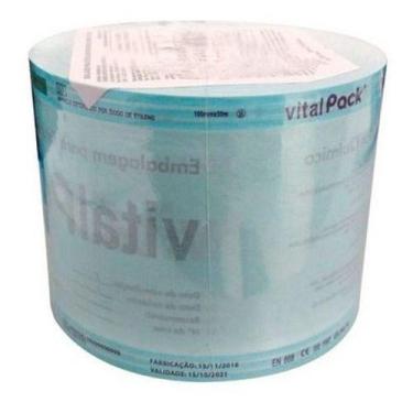 Imagem de Bobina Papel Grau Cirúrgico Esterilização Autoclave 10x100m - VITALPAC