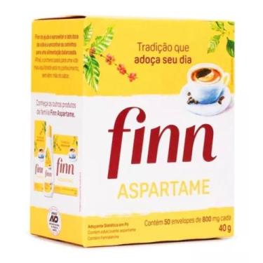 Imagem de 600 Adoçante Em Po Aspartame Finn Sachê Diet 12 Cx Atacado - TBO STORE