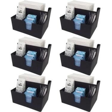 Imagem de Kit 6 Porta Sachês Guardanapos Açúcar Organizadores Bancada - Coza
