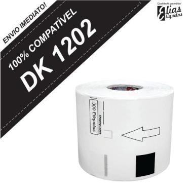 Imagem de 1 Rolo Dk 1202 - Etiqueta Compatível Dk 1202 - ELIAS ETIQUETAS